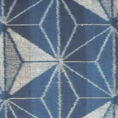 Kurume Kasuri hemp leaf pattern